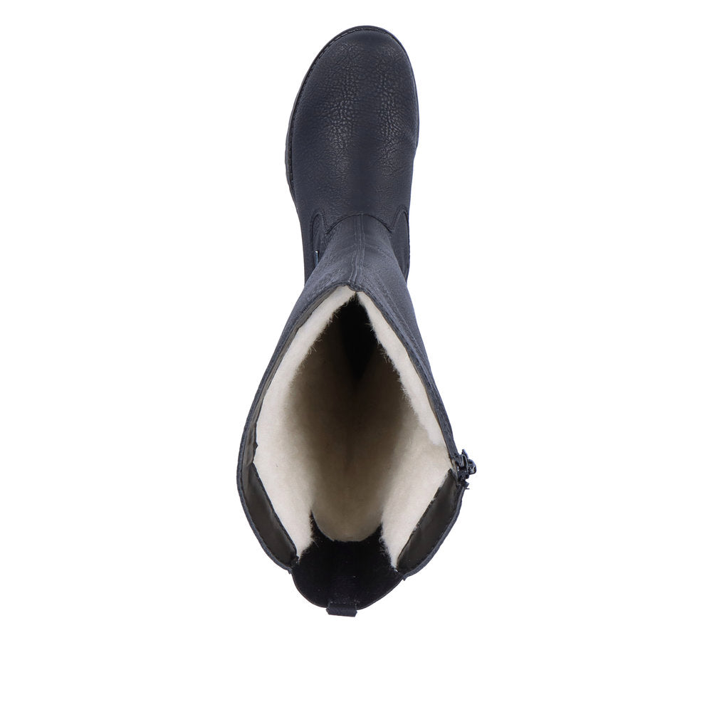 Rieker Synthetic Material Women's' Tall 78554 Tall Boots - Black H39RwlUo