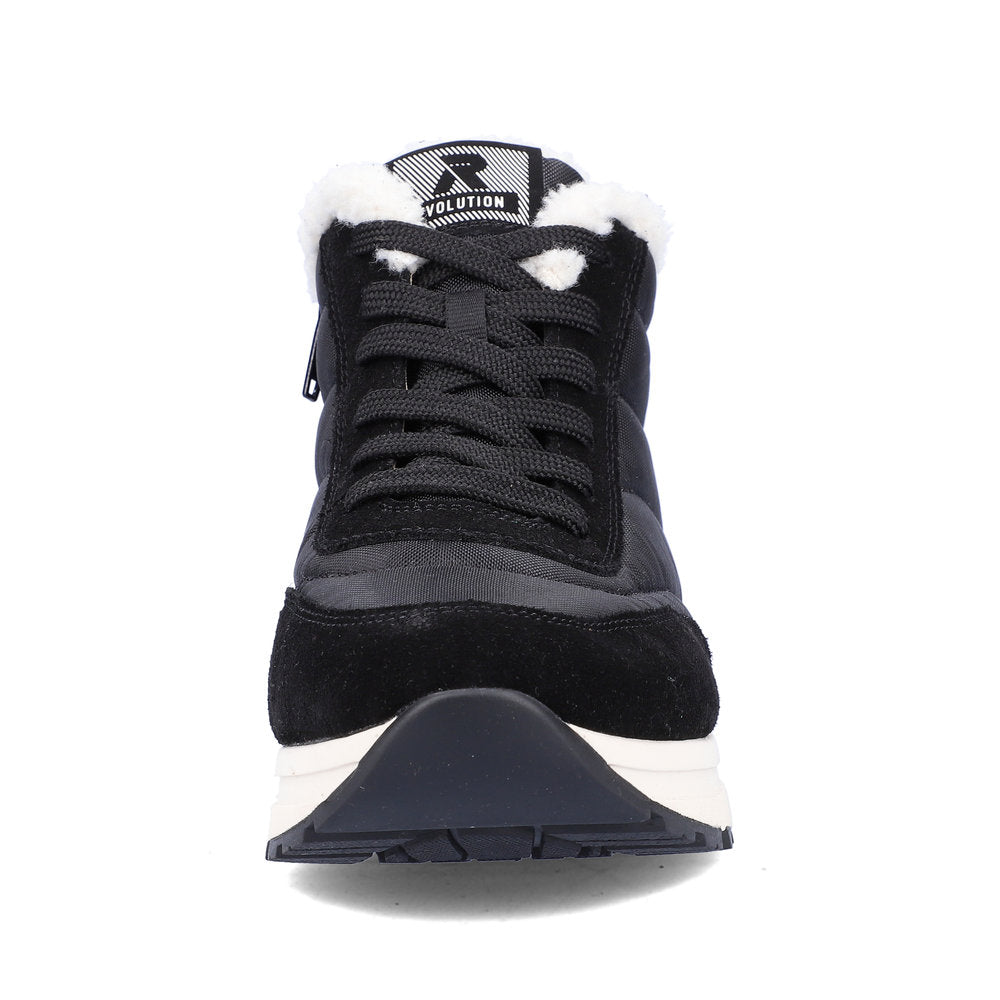 Rieker Evolution Textile Women's Mid Height 40861 Ankle Boots - Black Bg7LObLP