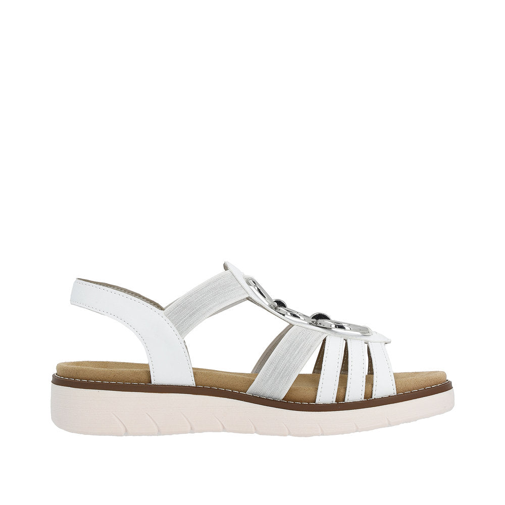 Remonte Women's Style D2073 Casual Sandal - White Combination rbq9uhNQ