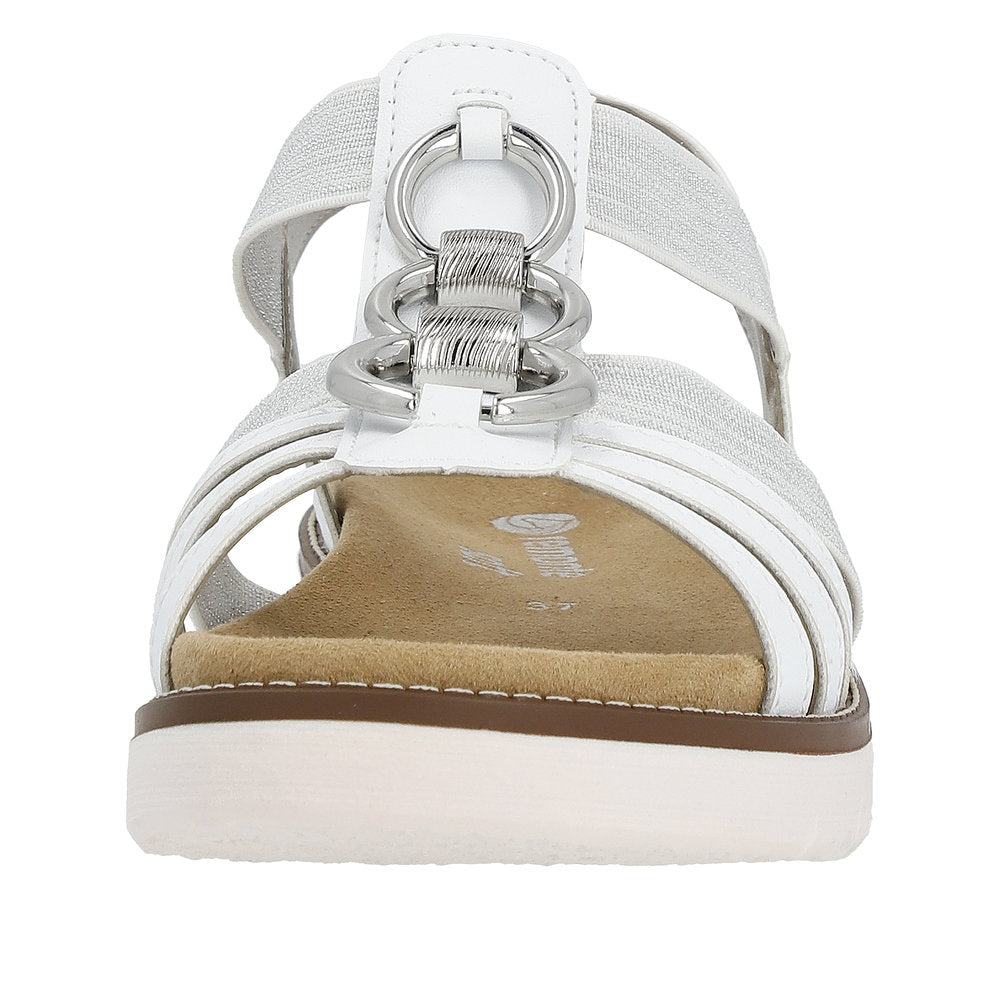 Remonte Women's Style D2073 Casual Sandal - White Combination rbq9uhNQ