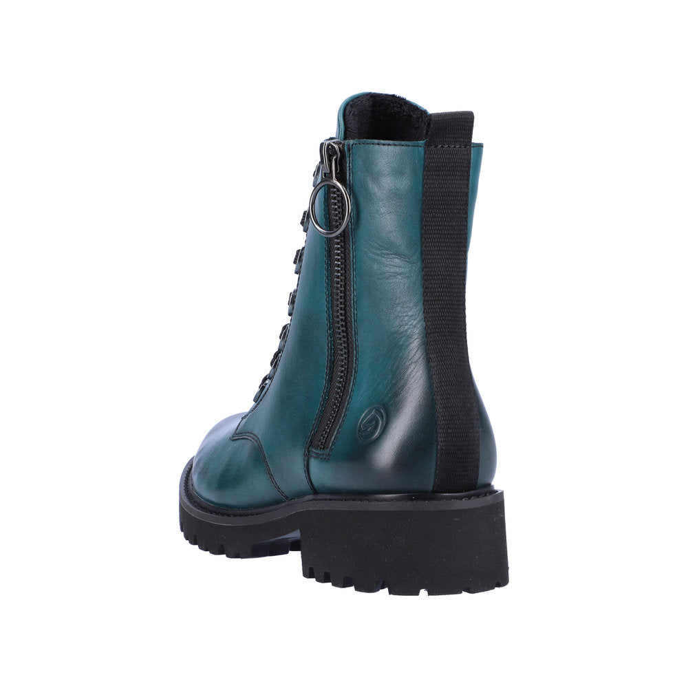 Remonte Leather Women's Mid Height D8671 Mid-Height Boots - Blue sYXniMVS