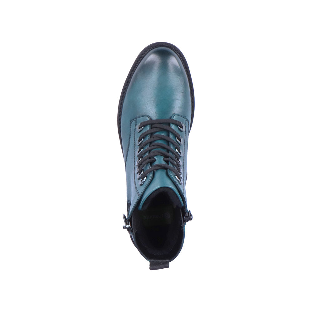 Remonte Leather Women's Mid Height D8671 Mid-Height Boots - Blue sYXniMVS