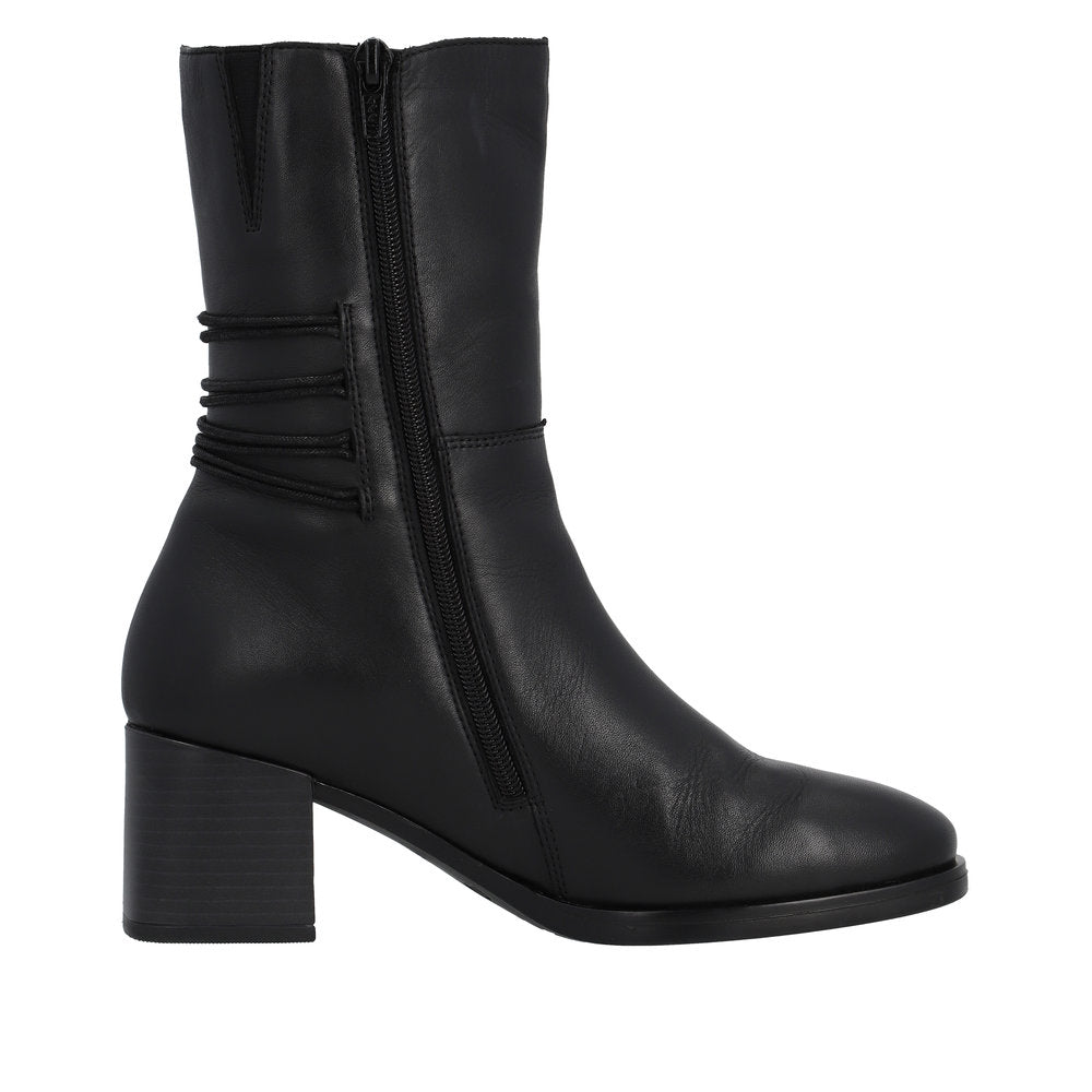 Remonte Leather Women's Mid Height D0V71 Mid-Height Boots - Black gx79WN9r