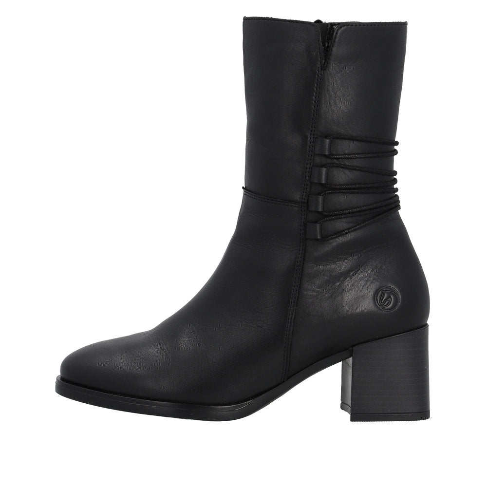 Remonte Leather Women's Mid Height D0V71 Mid-Height Boots - Black gx79WN9r