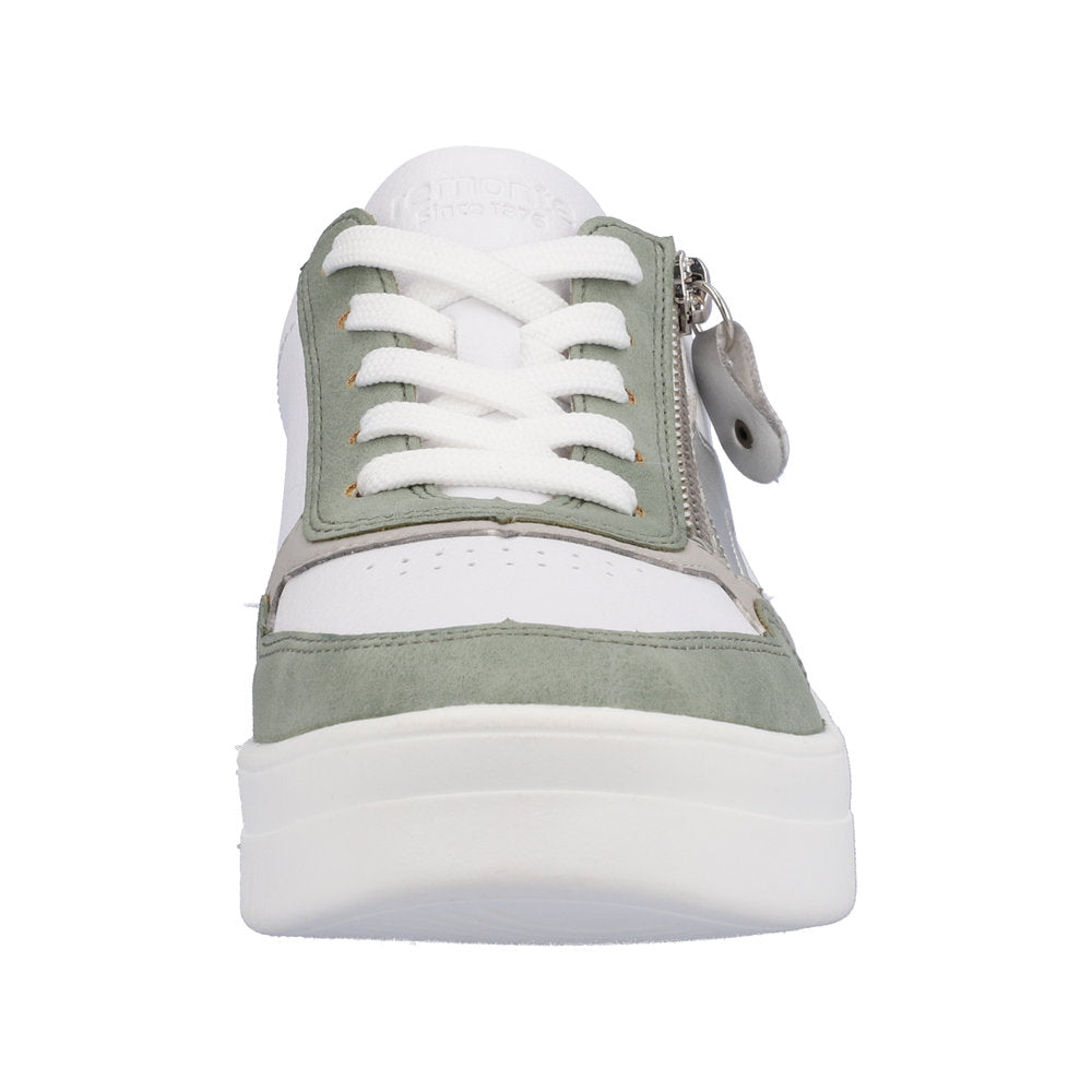 Remonte Women's Style D0J01 Athletic Lace-Up With Zip - Green uspV6jkP