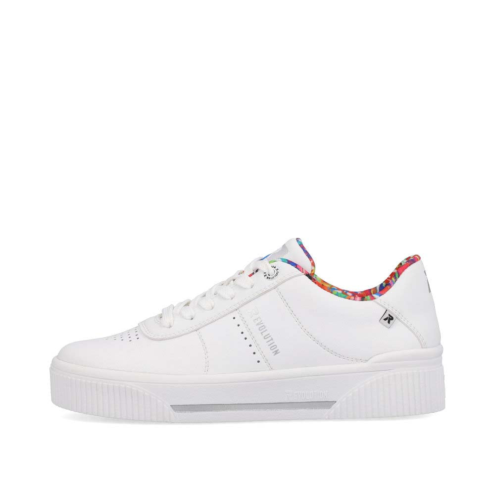 Rieker Evolution Women's Style W0702 Athletic Lace-Up - White dpe4HNUX