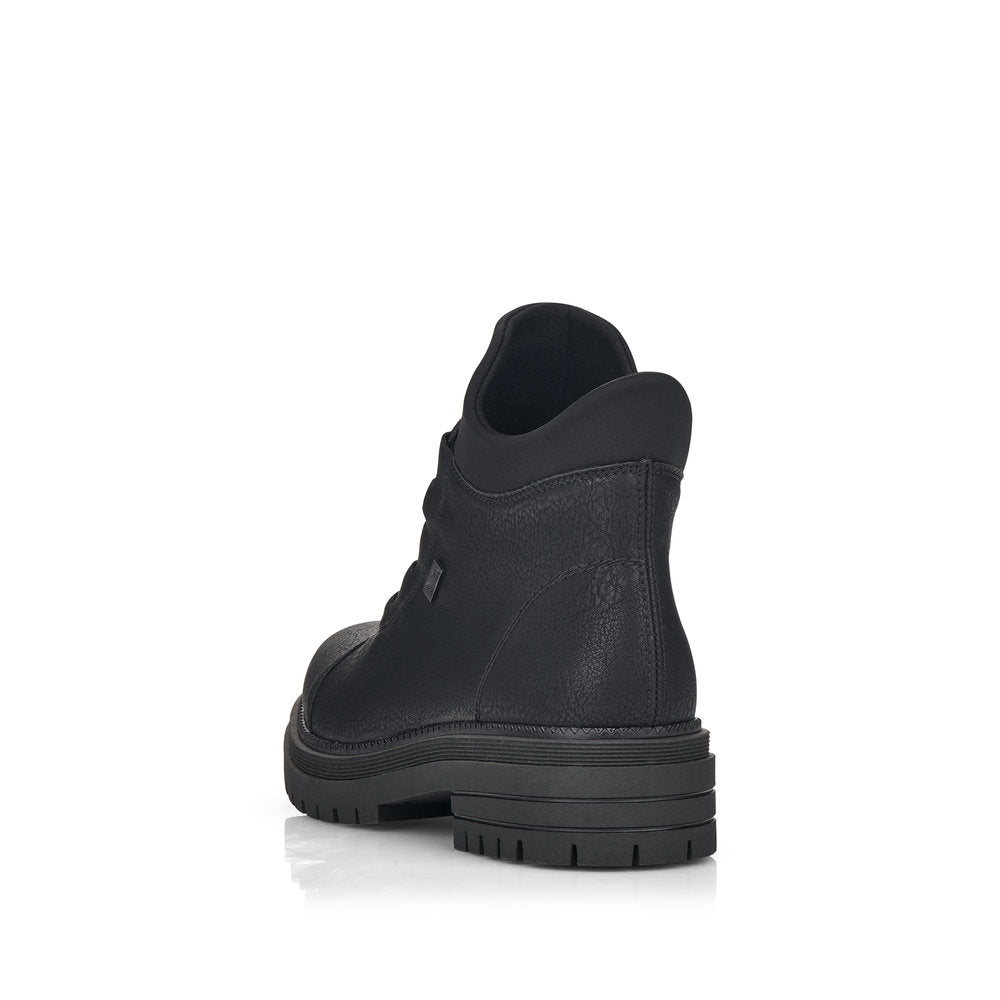 Rieker Synthetic Leather Women's Short Y3163 Ankle Boots - Black 402s3f66