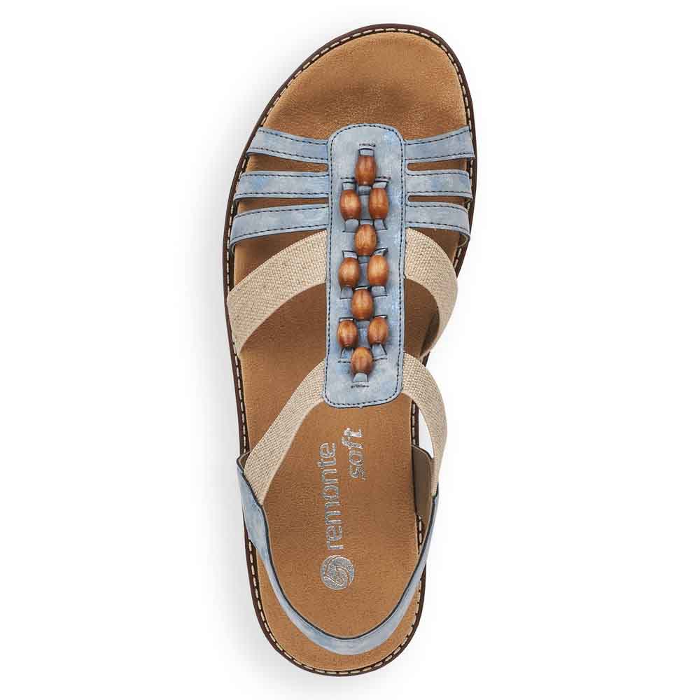 Remonte Women's Style D2065 Casual Sandal - Blue BlpUQMqa
