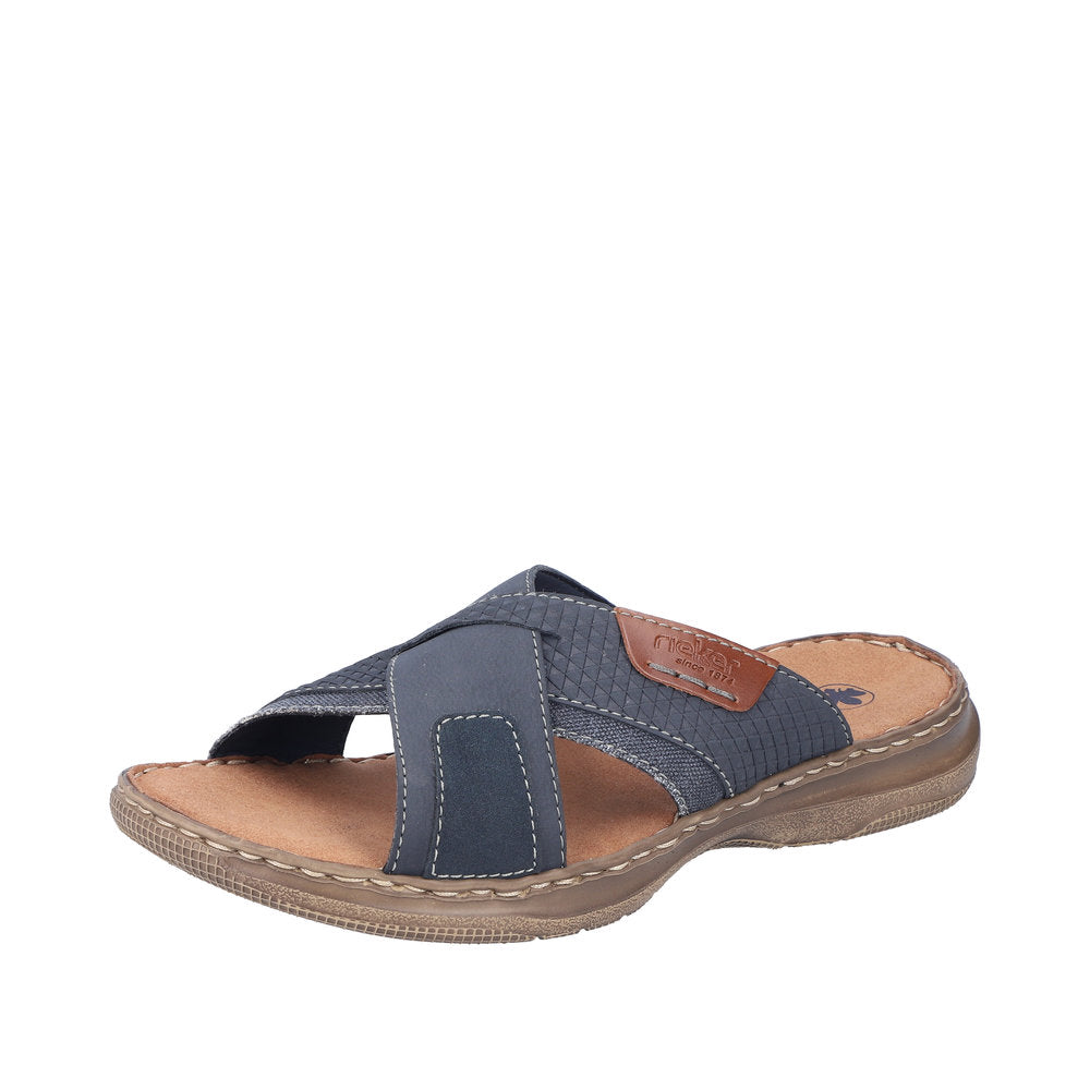 Rieker Men's Style 21491 Casual Mule - Blue