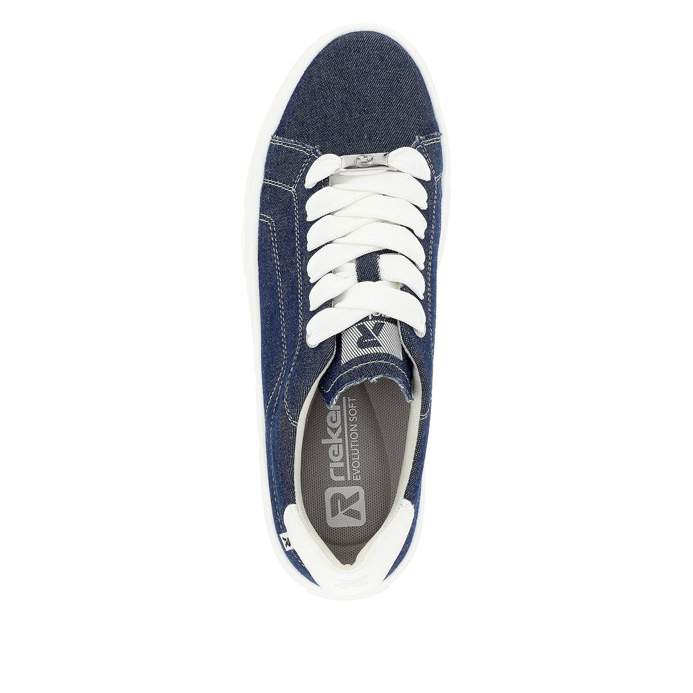 Rieker Evolution Women's Style W0501 Athletic Lace-Up - Blue ovX4rLlU