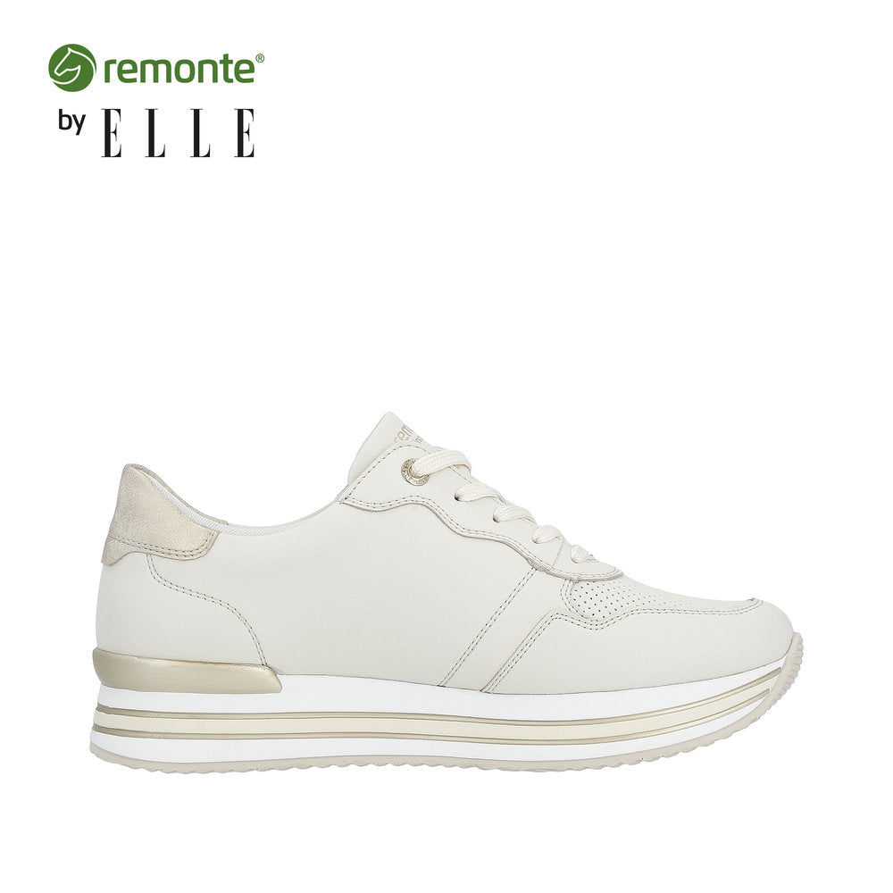 Remonte Women's Style D1322 Athletic Lace-Up - Beige Combination 13j0676s