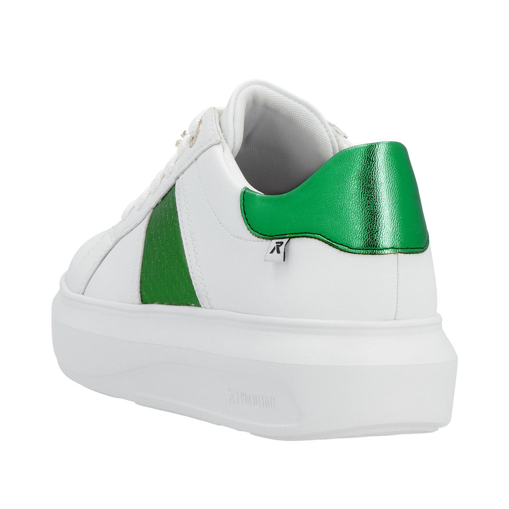 Rieker Evolution Women's Style W1202 Athletic Lace-Up - Green 4V6phb9Y