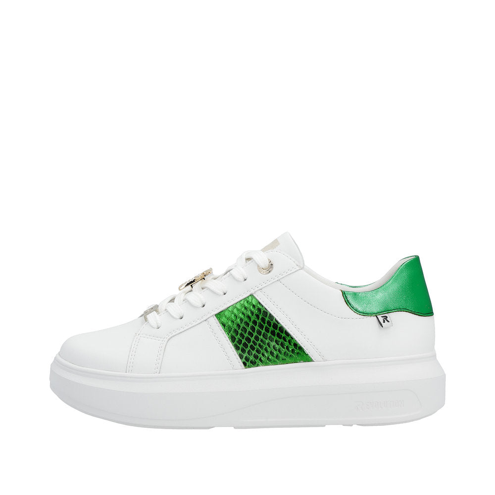 Rieker Evolution Women's Style W1202 Athletic Lace-Up - Green 4V6phb9Y
