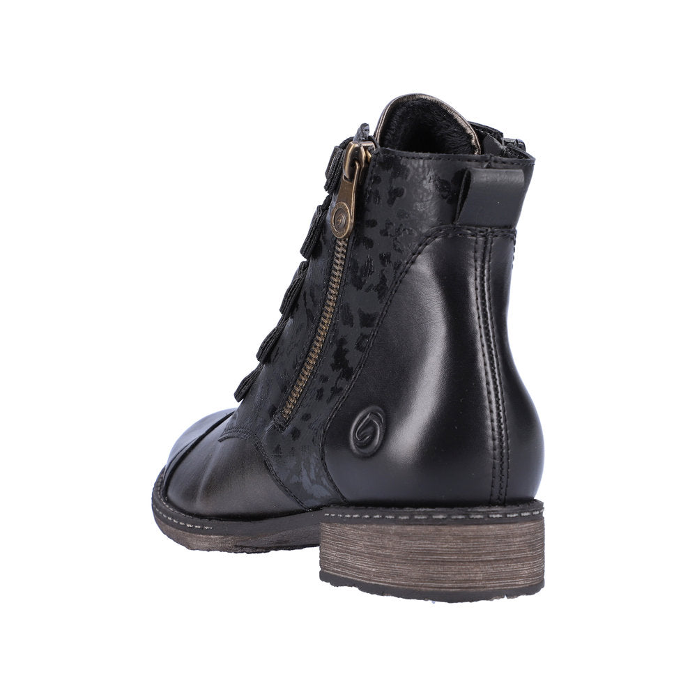 Remonte Synthetic Material Women's Mid Height D4391 Mid-Height Boots - Black Combination WqPtvV1k