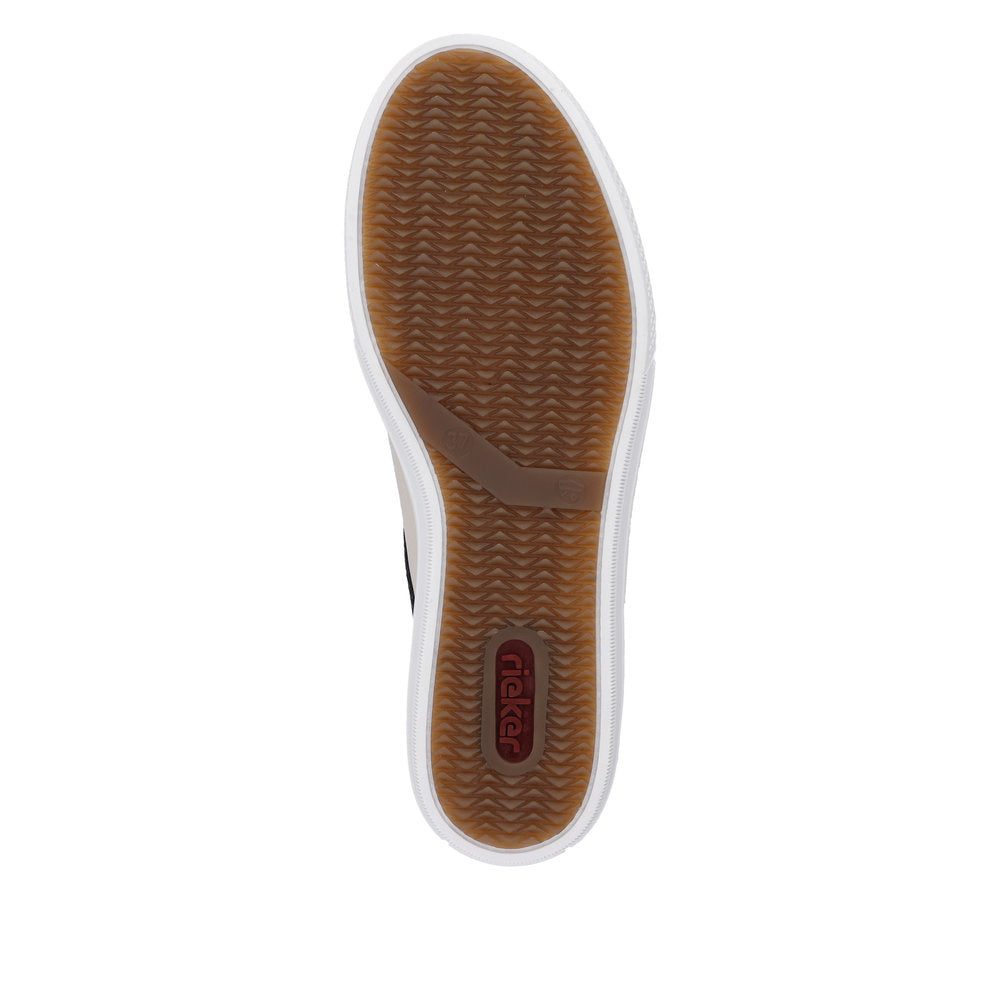 Rieker Women's Style L59A1 Athletic Lace-Up With Zip - Beige Combination sQTdZDDx