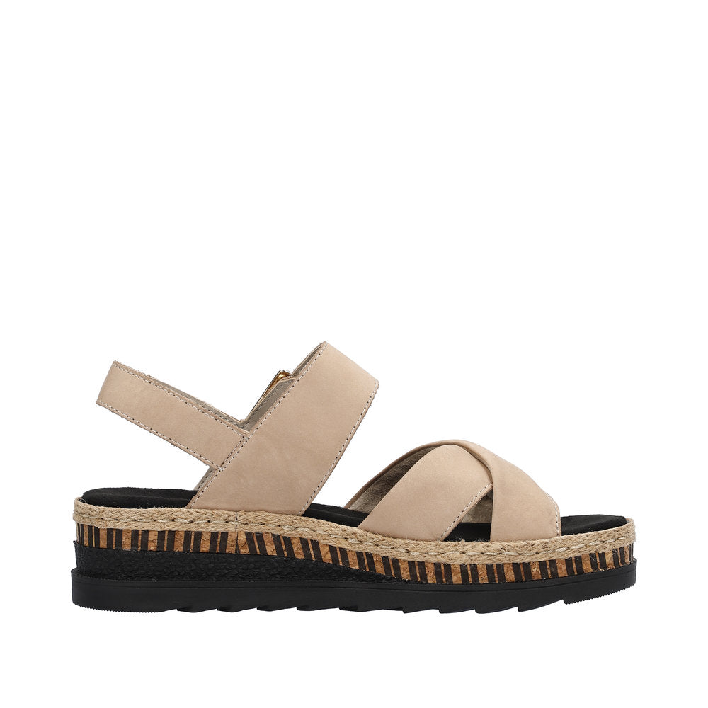 Rieker Women's Style V7951 Casual Sandal - Beige 1Y3qHrTk