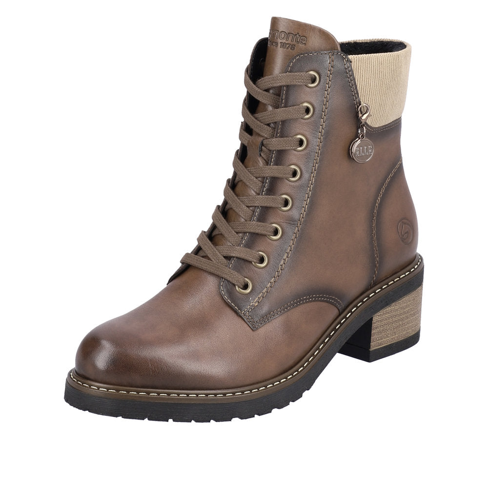 Remonte Leather Women's Mid Height D1A70 Mid-Height Boots - Brown