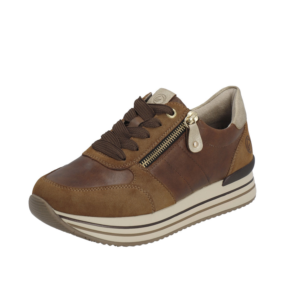 Remonte Leather Women's D1316 - Brown Combination