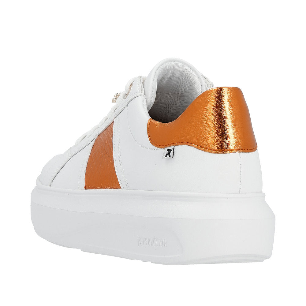 Rieker Evolution Women's Style W1202 Athletic Lace-Up - Orange 57moeXrj