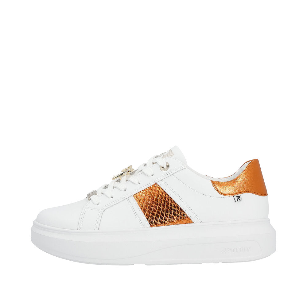 Rieker Evolution Women's Style W1202 Athletic Lace-Up - Orange 57moeXrj