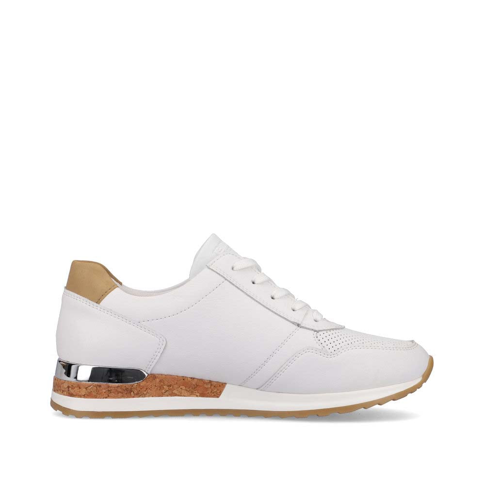 Remonte Women's Style R2536 Casual Lace-Up With Zip - White Combination etUVLrZT
