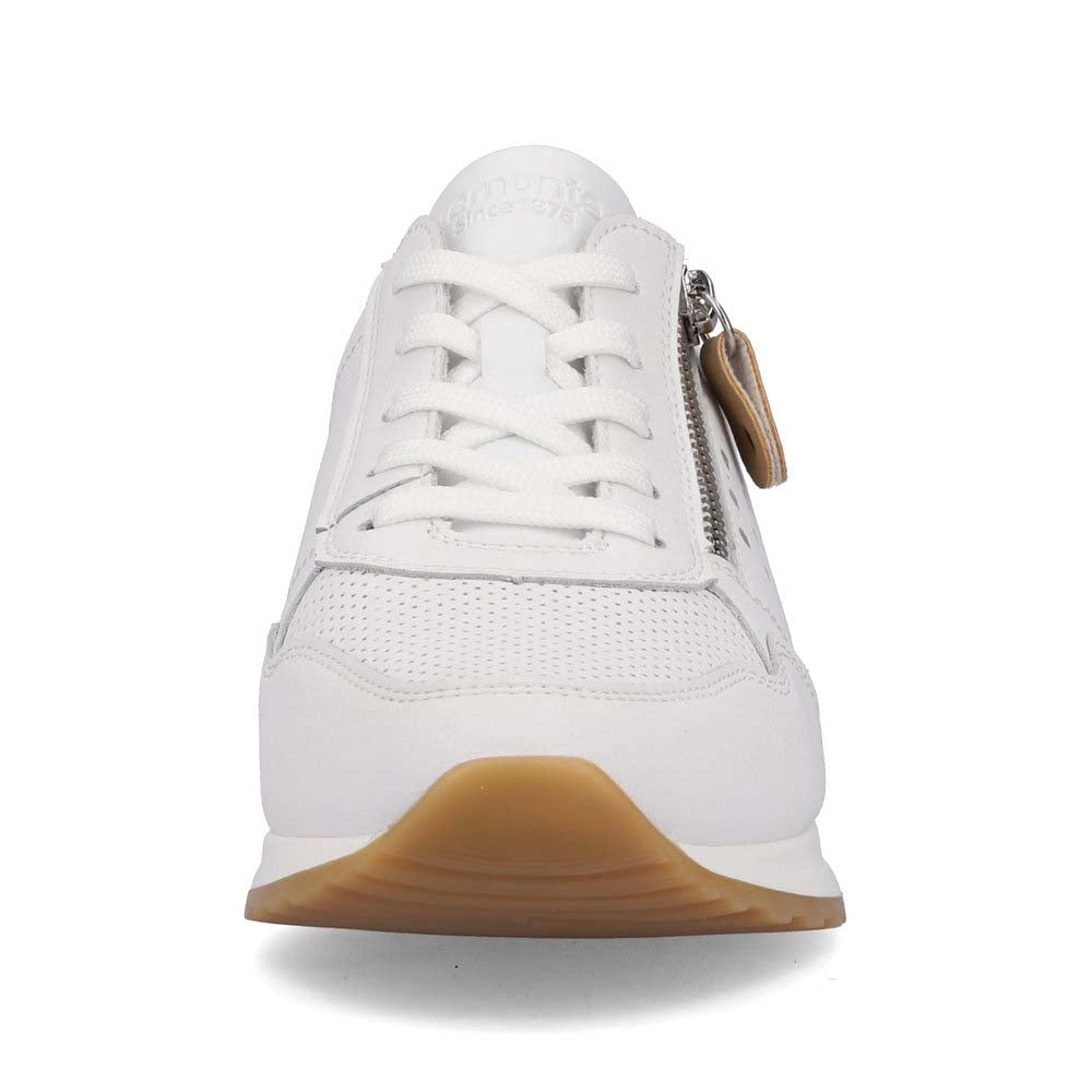 Remonte Women's Style R2536 Casual Lace-Up With Zip - White Combination etUVLrZT