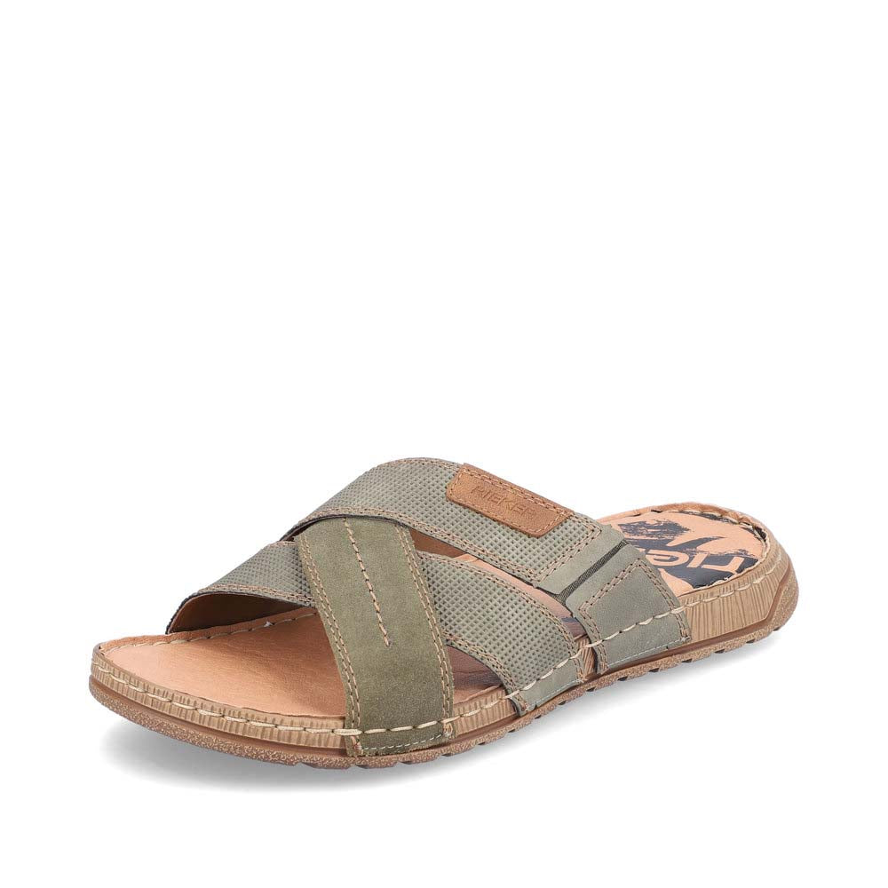 Rieker Men's Style 21953 Casual Mule - Green