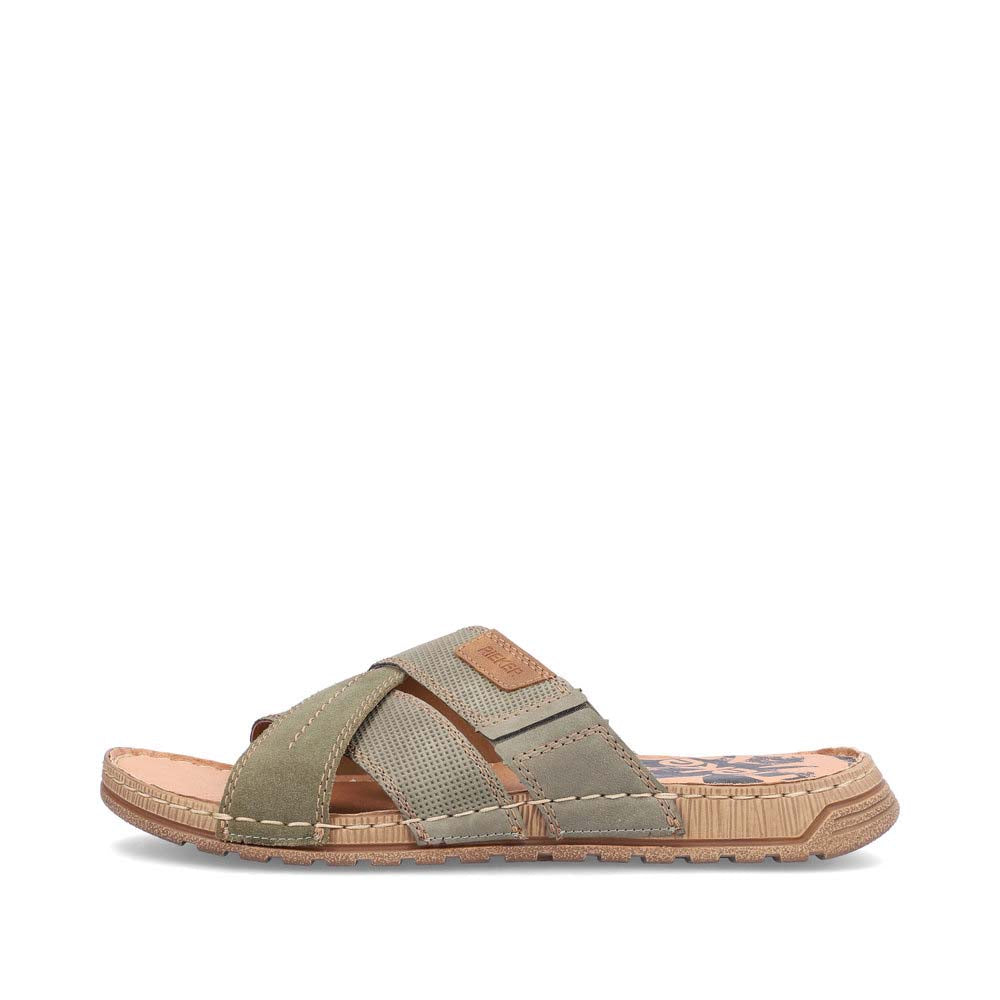 Rieker Men's Style 21953 Casual Mule - Green PJwU9wtY
