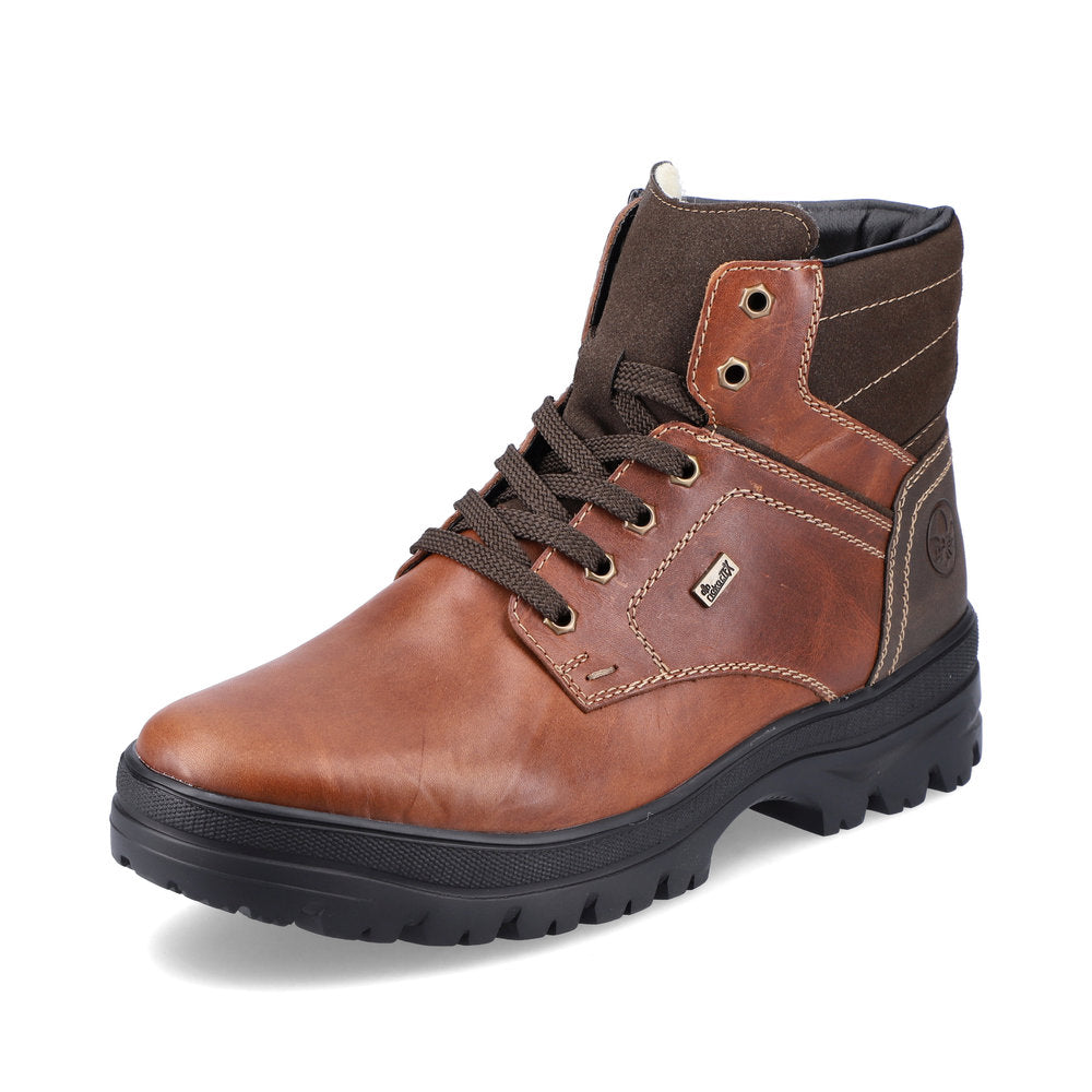 Rieker Leather Men's F5423-00 Ankle Bootsflip Grip - Brown