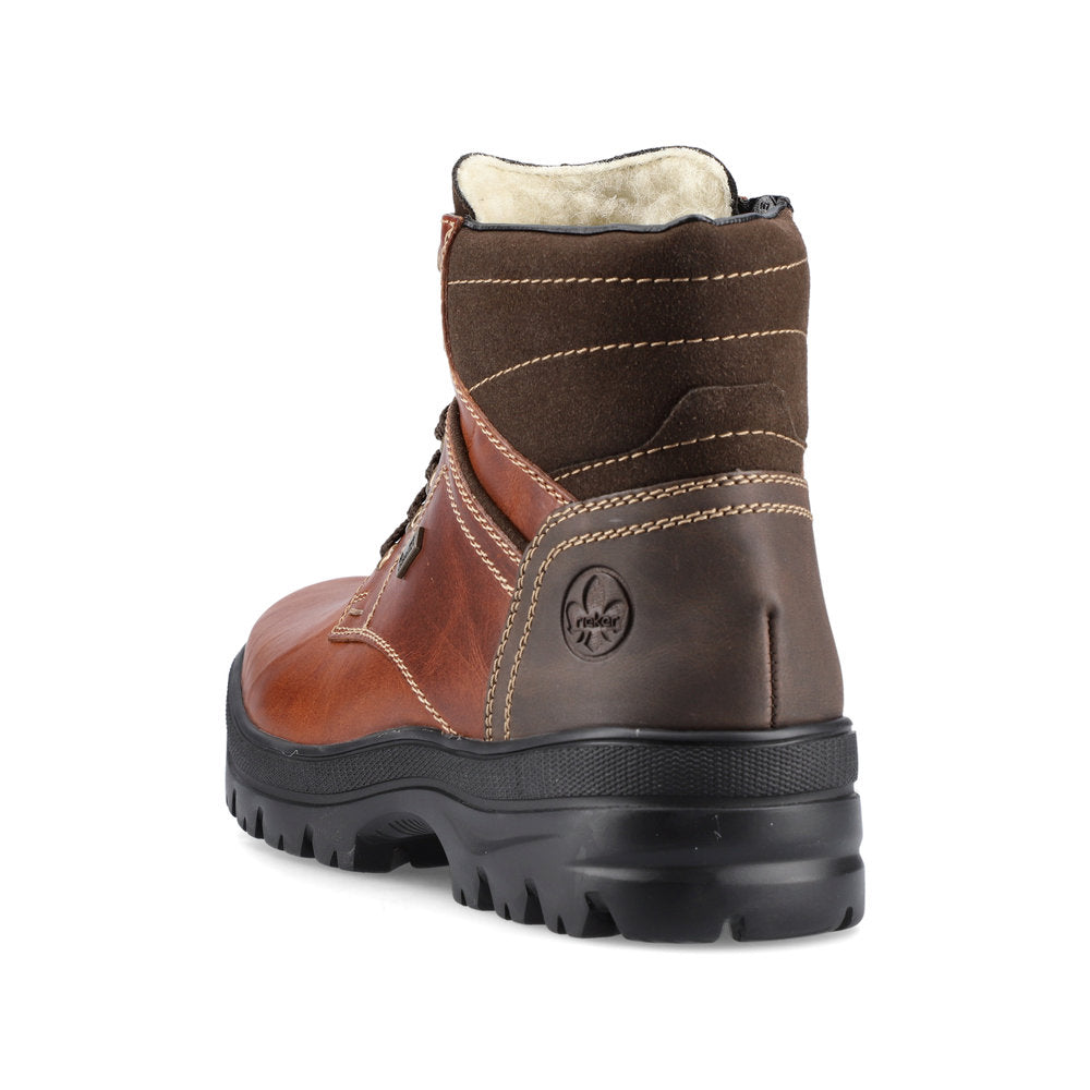 Rieker Leather Men's F5423-00 Ankle Bootsflip Grip - Brown VJMs0Cu3
