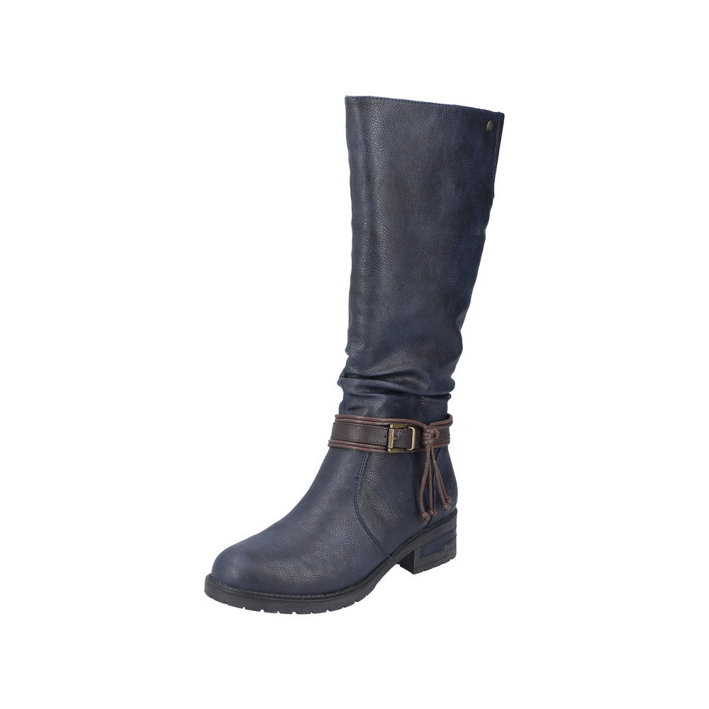 Rieker Synthetic Material Women's' Tall 91694 Tall Boots - Blue