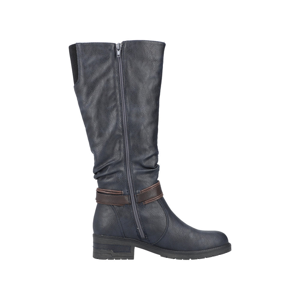 Rieker Synthetic Material Women's' Tall 91694 Tall Boots - Blue gs8lvhG8