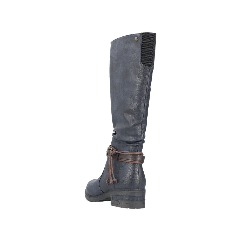Rieker Synthetic Material Women's' Tall 91694 Tall Boots - Blue gs8lvhG8