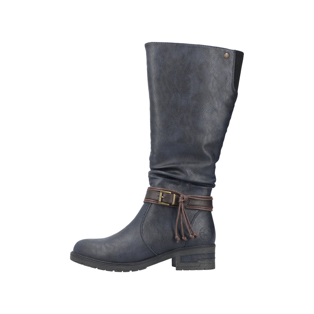Rieker Synthetic Material Women's' Tall 91694 Tall Boots - Blue gs8lvhG8