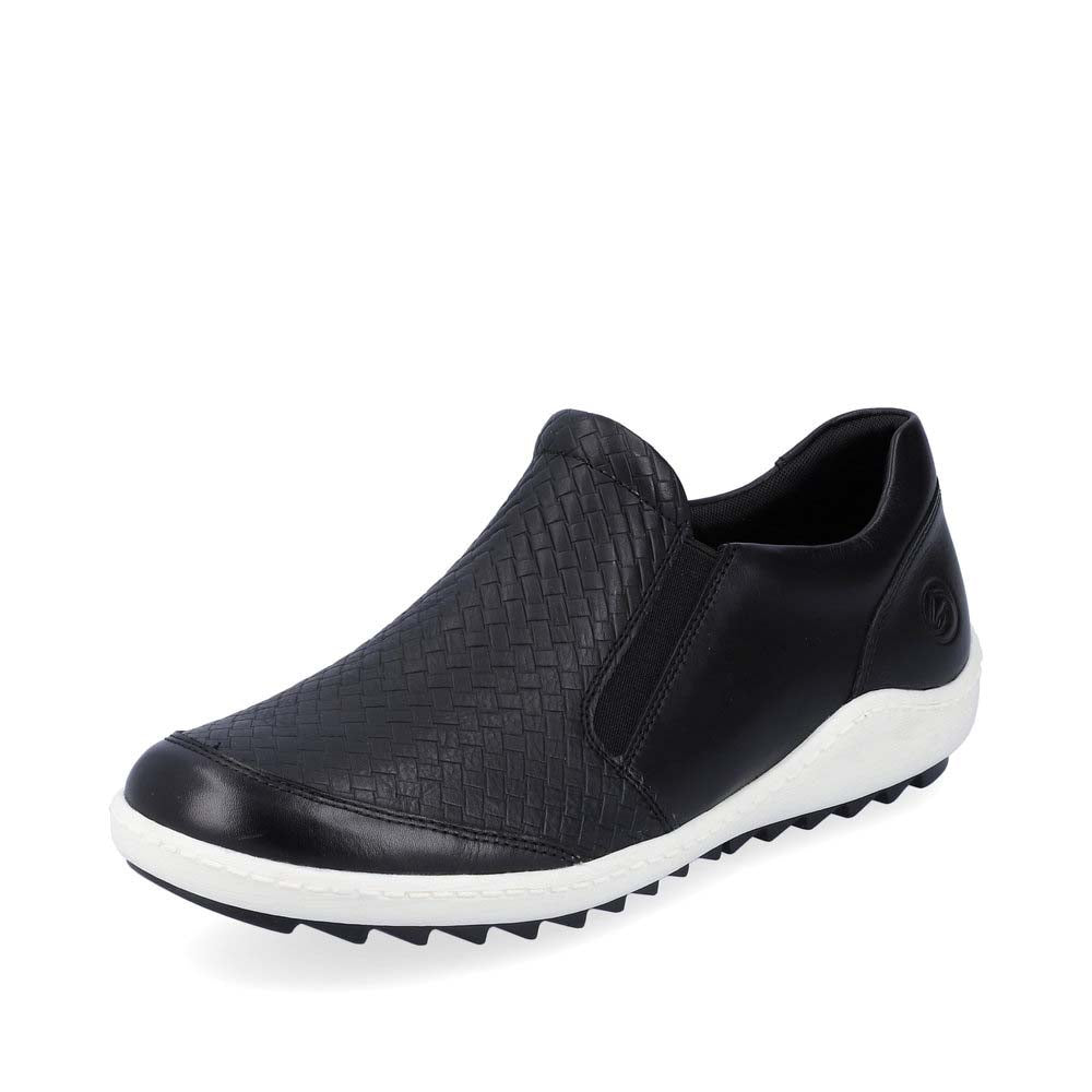 Remonte Women's Style R1433 Casual Zipper - Black