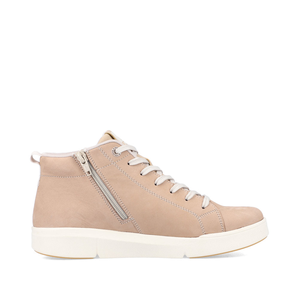 Rieker Evolution Leather Women's 41907 - Beige 3wqYhhYF