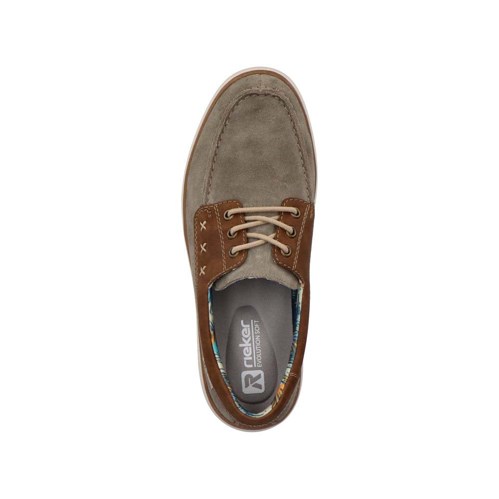 Rieker Evolution Men's Style U0601 Casual Lace-Up - Grey Combination 4INKd4Pu