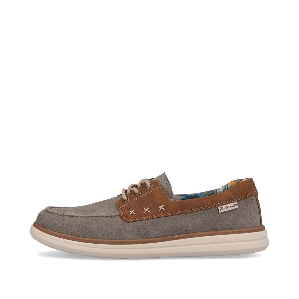 Rieker Evolution Men's Style U0601 Casual Lace-Up - Grey Combination 4INKd4Pu