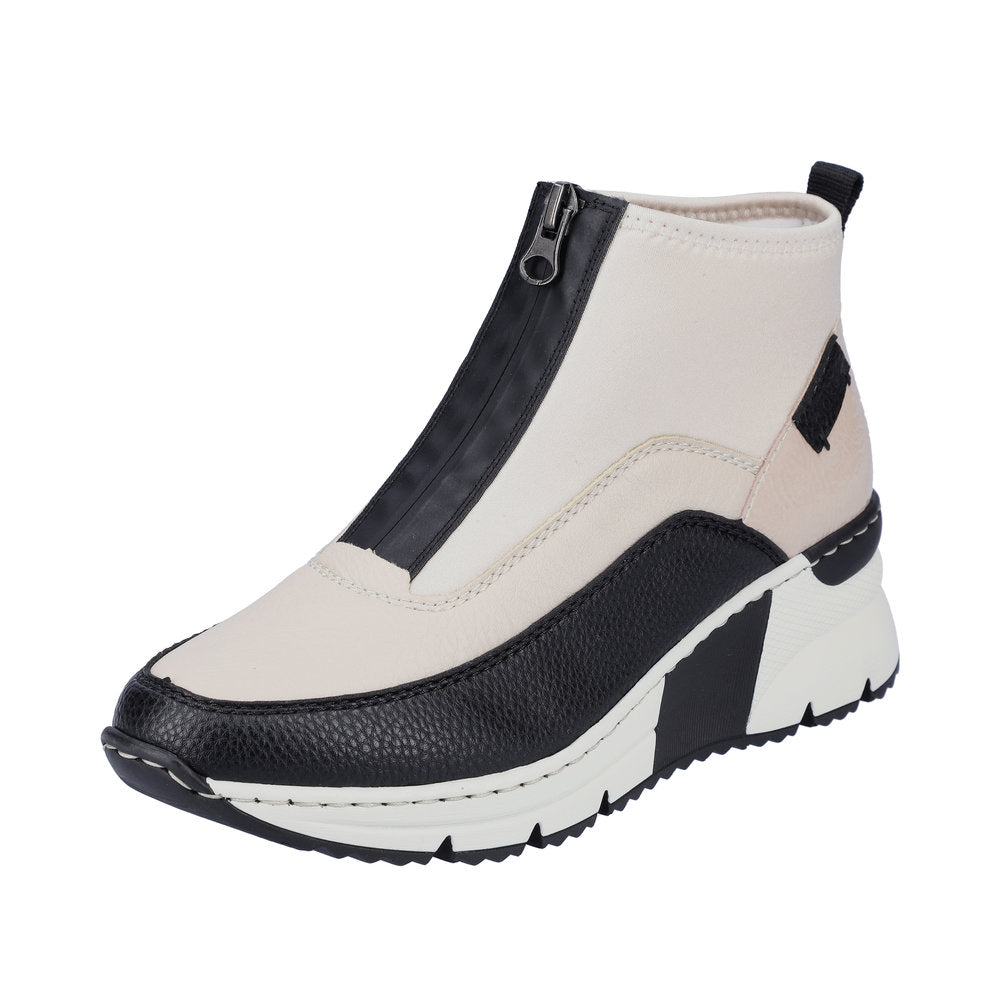 Rieker Synthetic Material Women's Short N6352 Ankle Boots - Yellow Combination