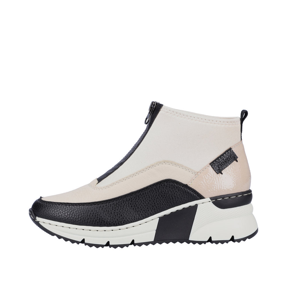 Rieker Synthetic Material Women's Short N6352 Ankle Boots - Yellow Combination RA5ZNjHW