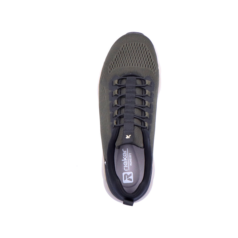 Rieker Evolution Textile Men's 07805 Athleisure Shoes - Green T8Gcfy3P