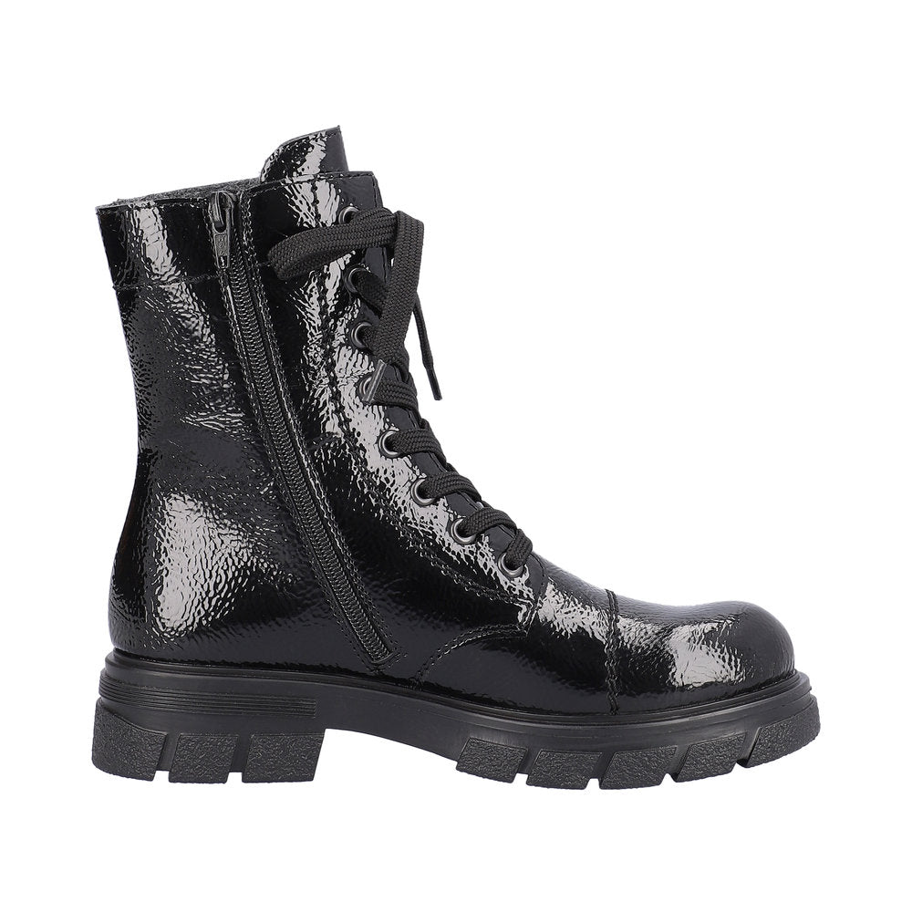 Rieker Synthetic Material Women's Short Z9122-00 Ankle Boots - Black 3nBdEtgp