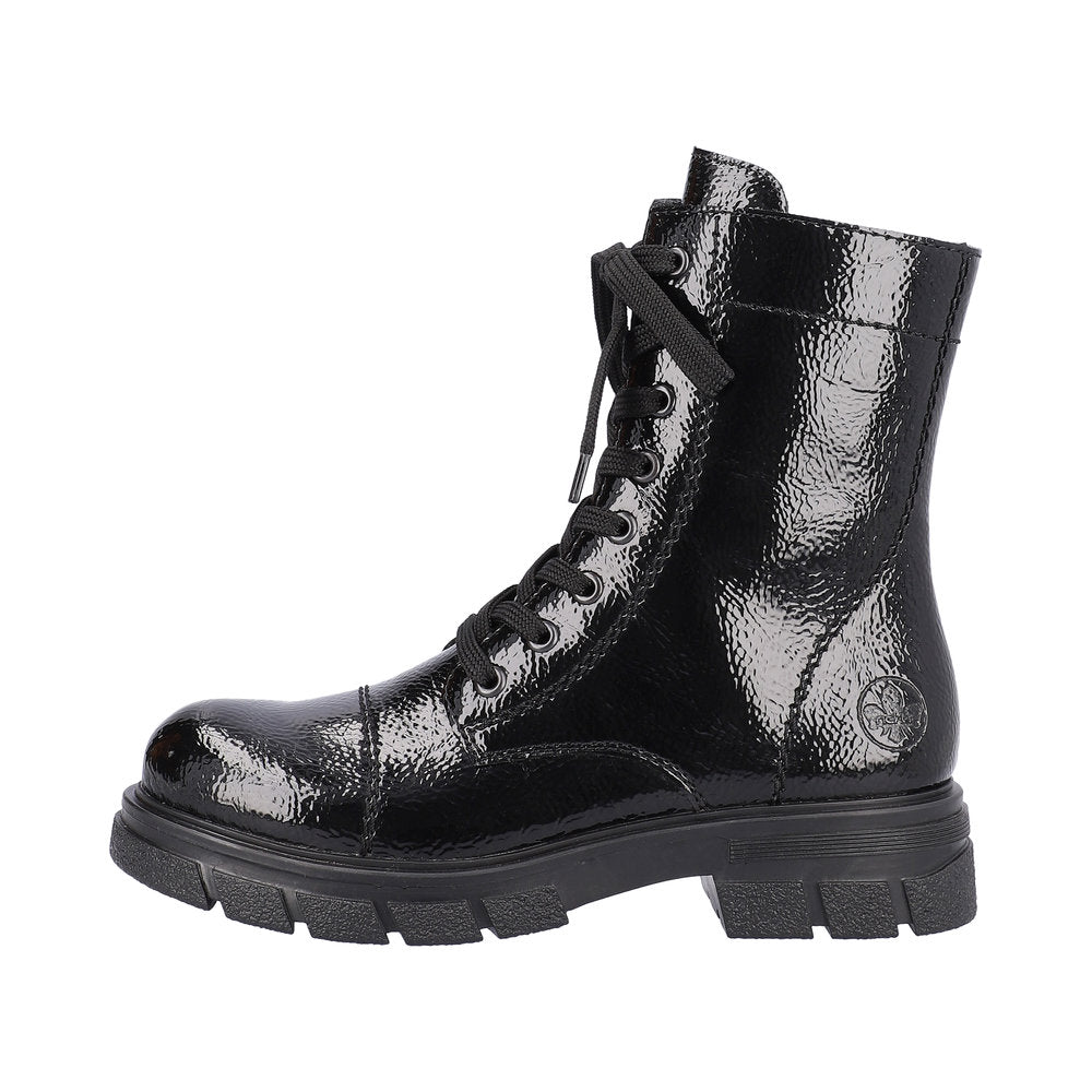Rieker Synthetic Material Women's Short Z9122-00 Ankle Boots - Black 3nBdEtgp