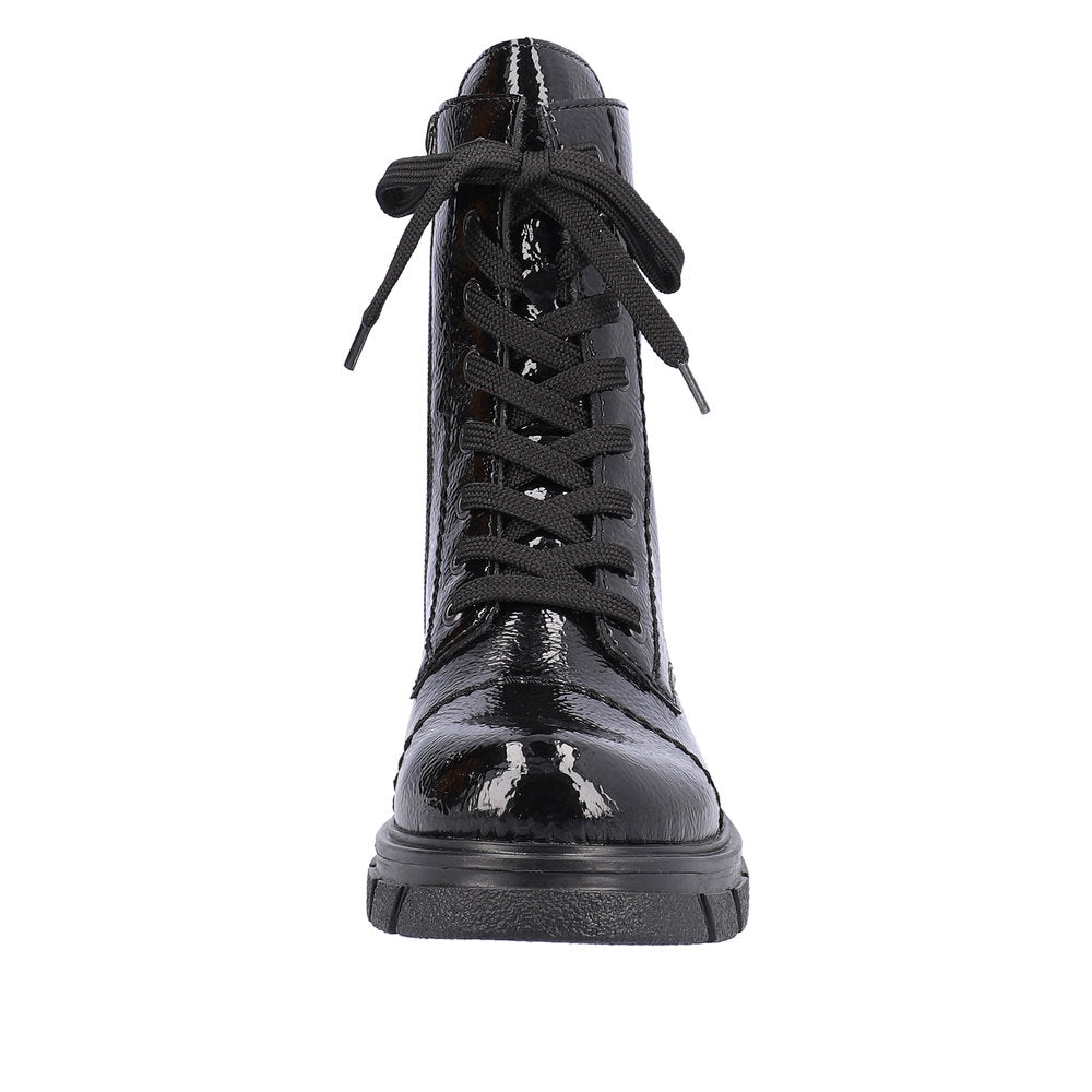 Rieker Synthetic Material Women's Short Z9122-00 Ankle Boots - Black 3nBdEtgp