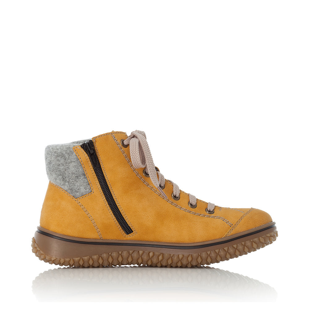 Rieker Synthetic Material Women's Short Z4243-01 Ankle Boots - Yellow Combination WMA8xmhr
