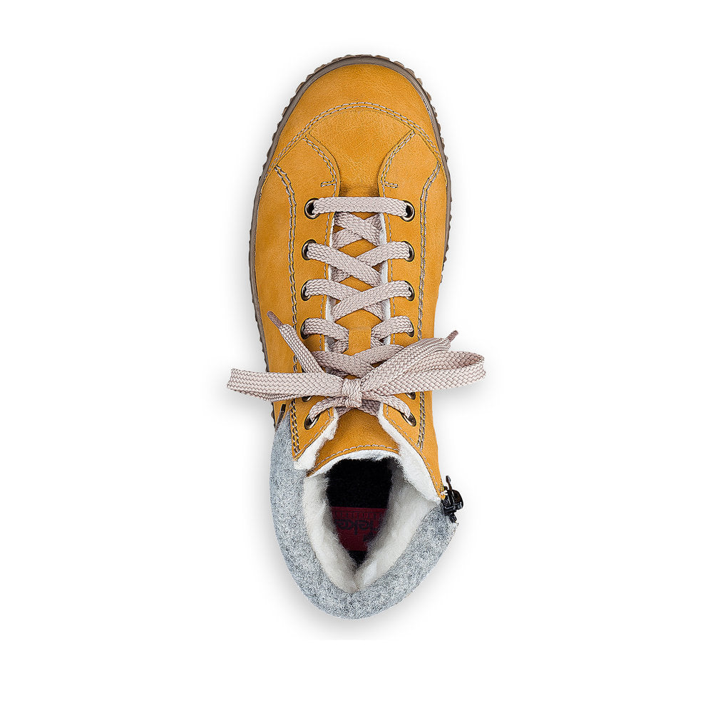 Rieker Synthetic Material Women's Short Z4243-01 Ankle Boots - Yellow Combination WMA8xmhr