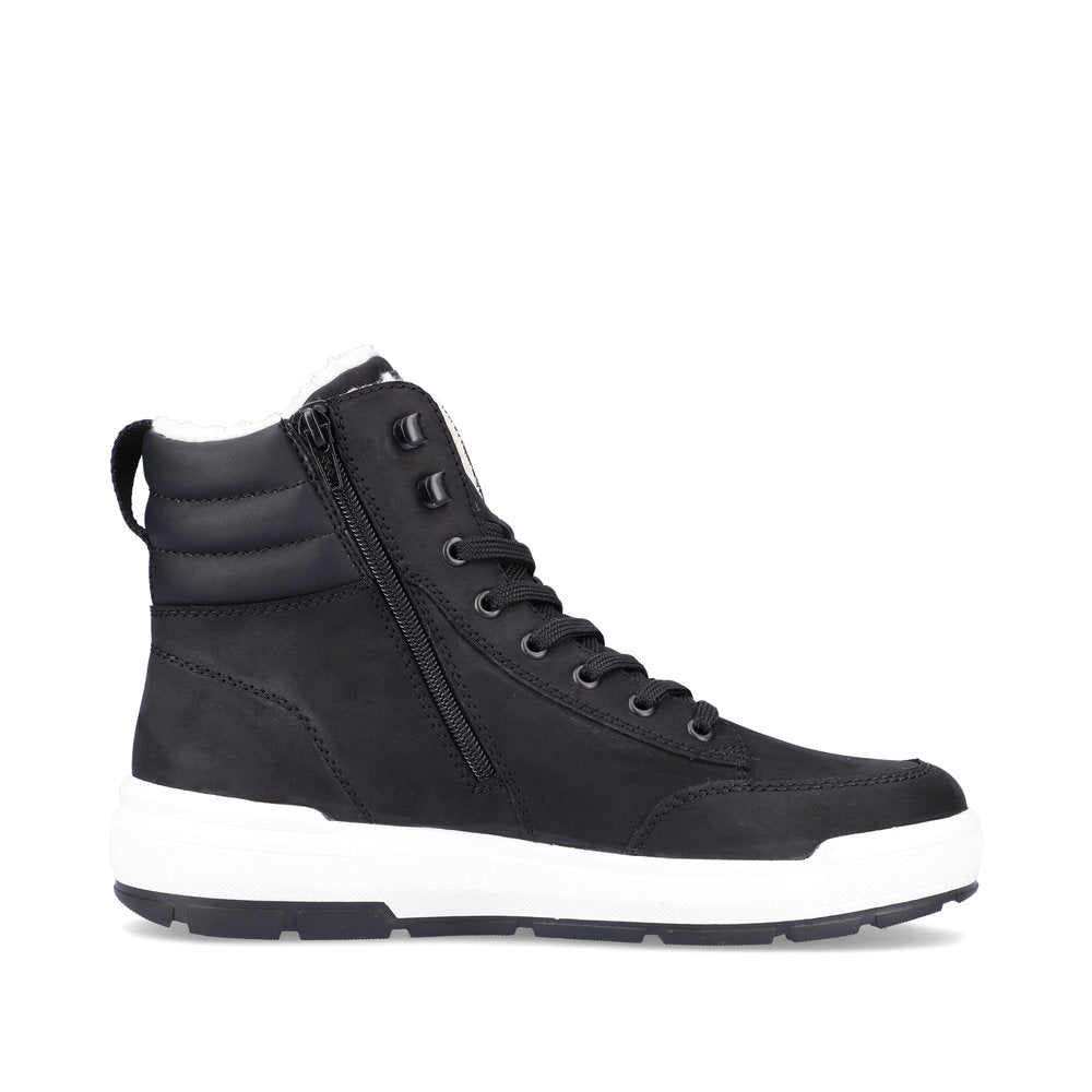 Rieker Evolution Suede Leather Men's U0071 Ankle Boots - Black 5JzNkPAT