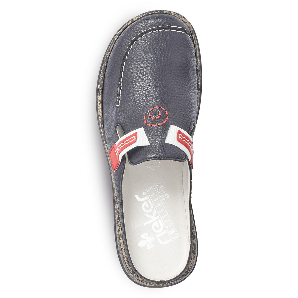 Rieker Women's Style 46393 Casual Clog - Blue 62EOYL43
