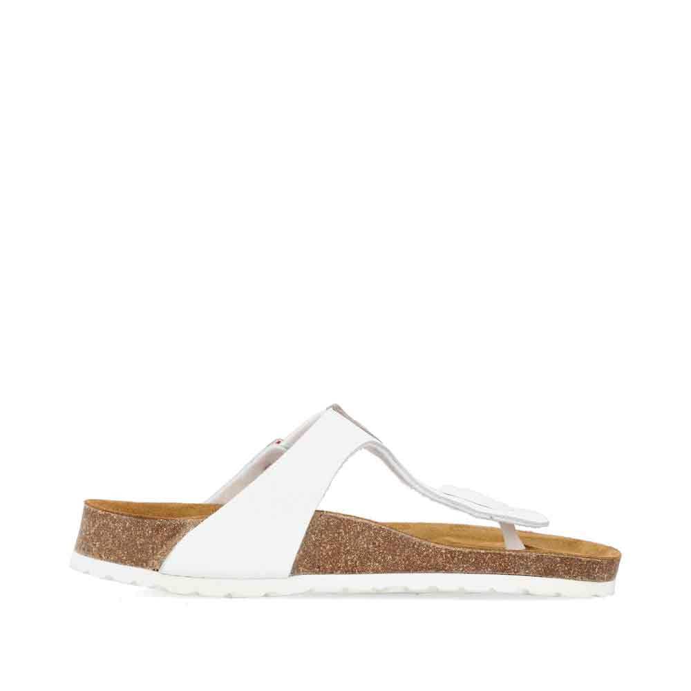 Rieker Women's Style V8391 Casual Flip Flop - White G0RaUS4h
