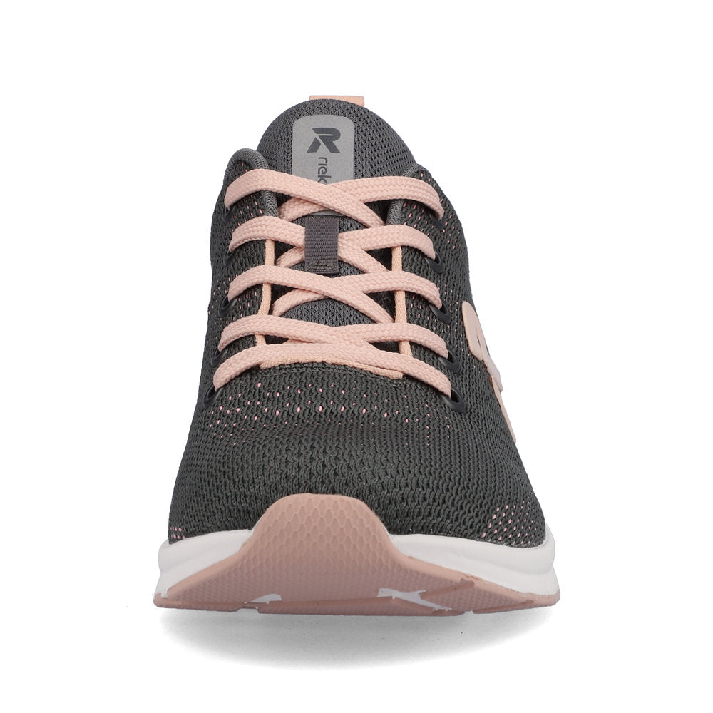 Rieker Evolution Women's Style 40100 Athletic Lace-Up - Grey LerSMXfm